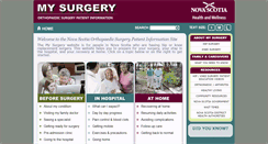 Desktop Screenshot of mysurgery.nshealth.ca