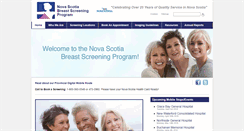 Desktop Screenshot of breastscreening.nshealth.ca